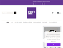 Tablet Screenshot of indigocards.co.uk